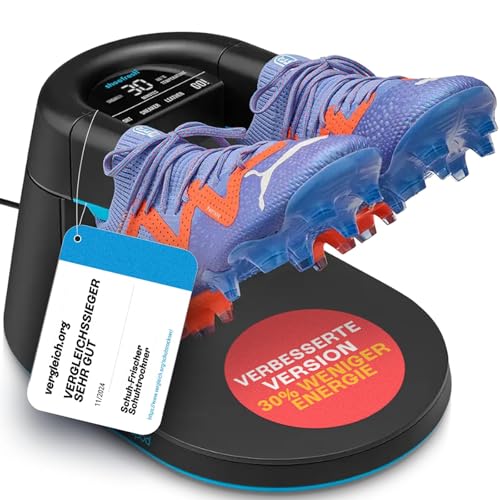 Shoefresh Opod Detect Elektrischer Schuhtrockner & Schuhdeo | Smart Schuh-Deodorizer mit Feuchtigkeitssensoren & Doppelheizung | Für Turnschuhe Stiefel Arbeitsschuhe & Handschuhe