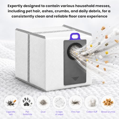 Image of 10 Pack Dust Bags Compatible with Narwal Flow 2, 2.4L Large Capacity | 4-Layer Filtration (2-Layer Non-Woven + 2-Layer Melt-Blown Fiber), Easy-Install Design