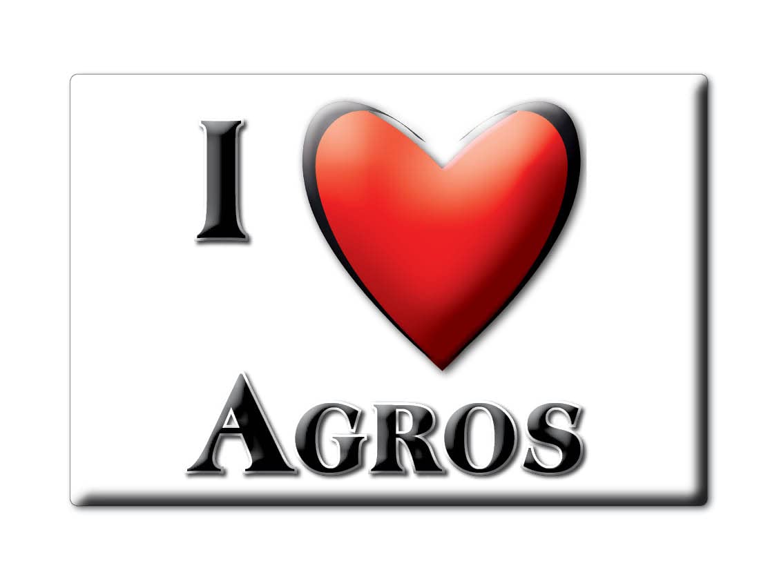 Enjoymagnets AGROS (P) FRIDGE MAGNET PORTUGAL PORTO SOUVENIR I LOVE GIFT PRESENT