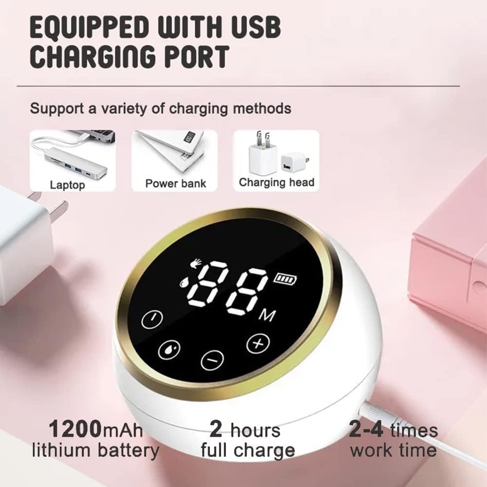 Eelectric Breast Pump, Anti-Backflow 3 Modes and 9 Levels Double Breast Pump, Strong Suction and Gas-Liquid Separation, LED Display, Low Noise and Painless Breastfeeding