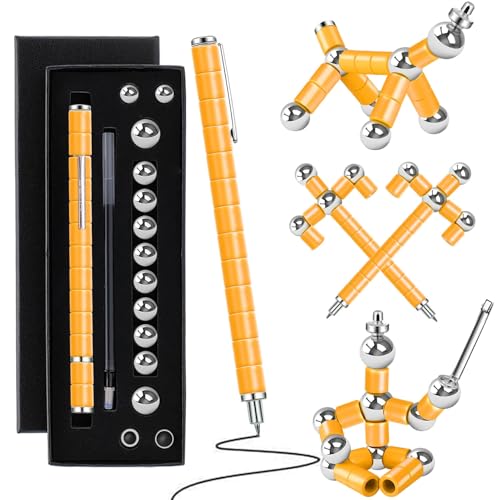 Image of Graduation Gift Magnetic Fidget Pen: Creative Thinking Writing Tool for Teens College Students, Stress Reliever Desk Toy for Focus & ADHD, Modular Geometry Building Pen, Cool Birthday Gift for Him Her