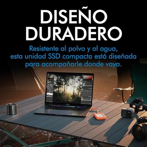 LaCie Rugged Mini, 1TB, 2.5", Disco Duro Externo portátil, para PC Mac iPad & iPhone, Data Rescue Service (STMF500400) - imagen 4