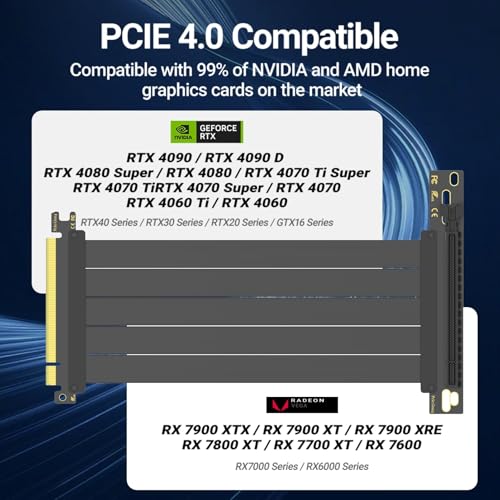 Cable Riser PCI-E 4.0 Flexible para GPU Vertical 15cm miniatura 3