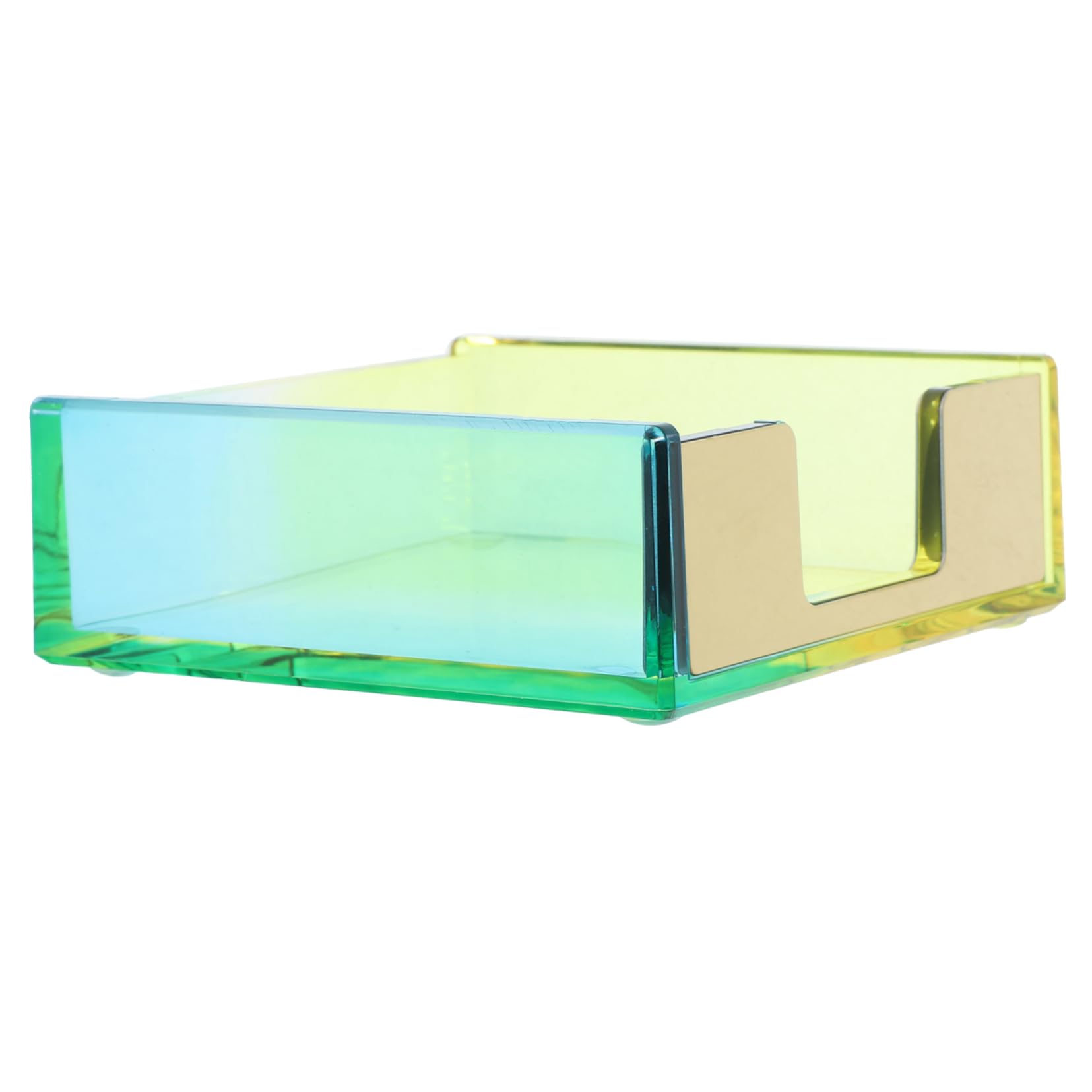 LALAFINA 5pezzi Organizer Scrivania Acrilico Portablocco Multifunzionale Per Ufficio e Casa Contenitore Per Note e Cancelleria Design Elegante e Compatto