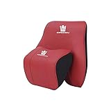 クラウン ランバーサポート 腰クッション ネックパッド ファッション背もたれ ネックパッド 車用クッション カークッション ウェストクッション ネックピロー 首枕 運転クッション ヘッドレスト 頚椎サポート枕 腰枕 背もたれ 通気性 腰サポート 運転 耐久性に優れる 高い質感 2Pセット【並行輸入品】 (クラウン,ワインレッド)