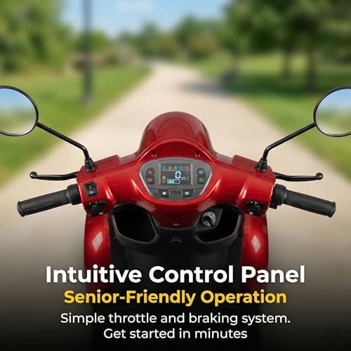 Comfort Heavy Duty Mobility Scooter for Adults & Seniors, 1000W 4-Wheel Electric Mobility Scooter, 500 lbs Capacity, 16\" Tires, 40KM Range for Travel, Reclining Seat for Tall Adults, 3-Speed Control