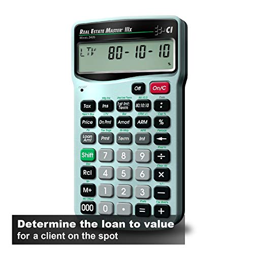 Calculated Industries 3405 Real Estate Master Iiix Residential Real Estate Finance Calculator | Clearly-Labeled Function Keys | Simplest Operation | Solves Payments, Amortizations, Arms, Combos, More #TOP3