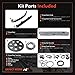 A-Premium Engine Timing Chain Kit W/Tensioner & Sprocket & Guide & More [fit SOHC, 4Cyl 2.4L, KA24E] Compatible with Nissan 240SX 1989-1990, Axxess 1990, D21 1990-1994, Pickup 1995-1997, Stanza 90-92