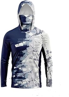 Angelhoodie Herren UPF 50+, Kapuze mit Gesichtsmaske