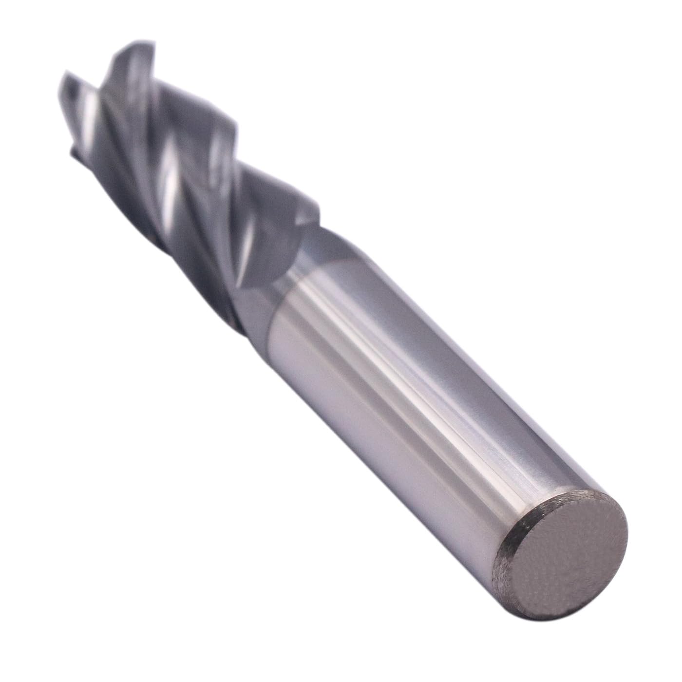 Solid Carbide Corner Radius End Mill - .030" Corner Radius, AlTiN Coated, 4 Flute, 35° Helix, 1/2" Cutting Dia, 1/2" Shank Dia, 1-1/4" LOC, 3" OAL for Milling Alloy Steel, Iron, Copper