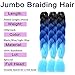 5 piezas Jumbo Trenzas Cabello Kanekalon Pelo sintético para trenzar Extensiones de...