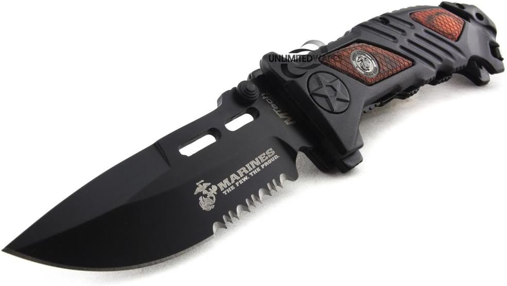 Marines Iron Mike Folding Knife (5.25-Inch Closed)