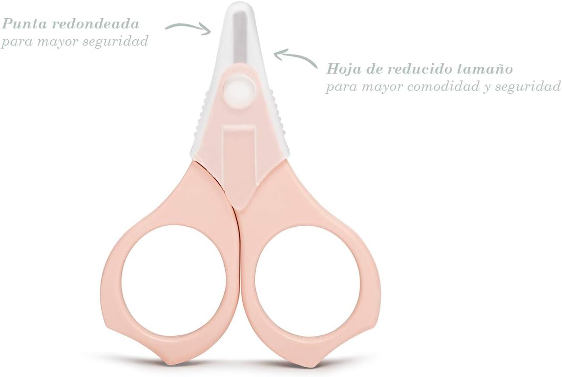 Suavinex Trousse De Soin Bebe Trousse De Toilette Complete Et Transportable Contient Brosse Et Peigne Doigt Brosse A Dent En Silicone Ciseaux Lime Coupe Ongles 6 Pieces Rose