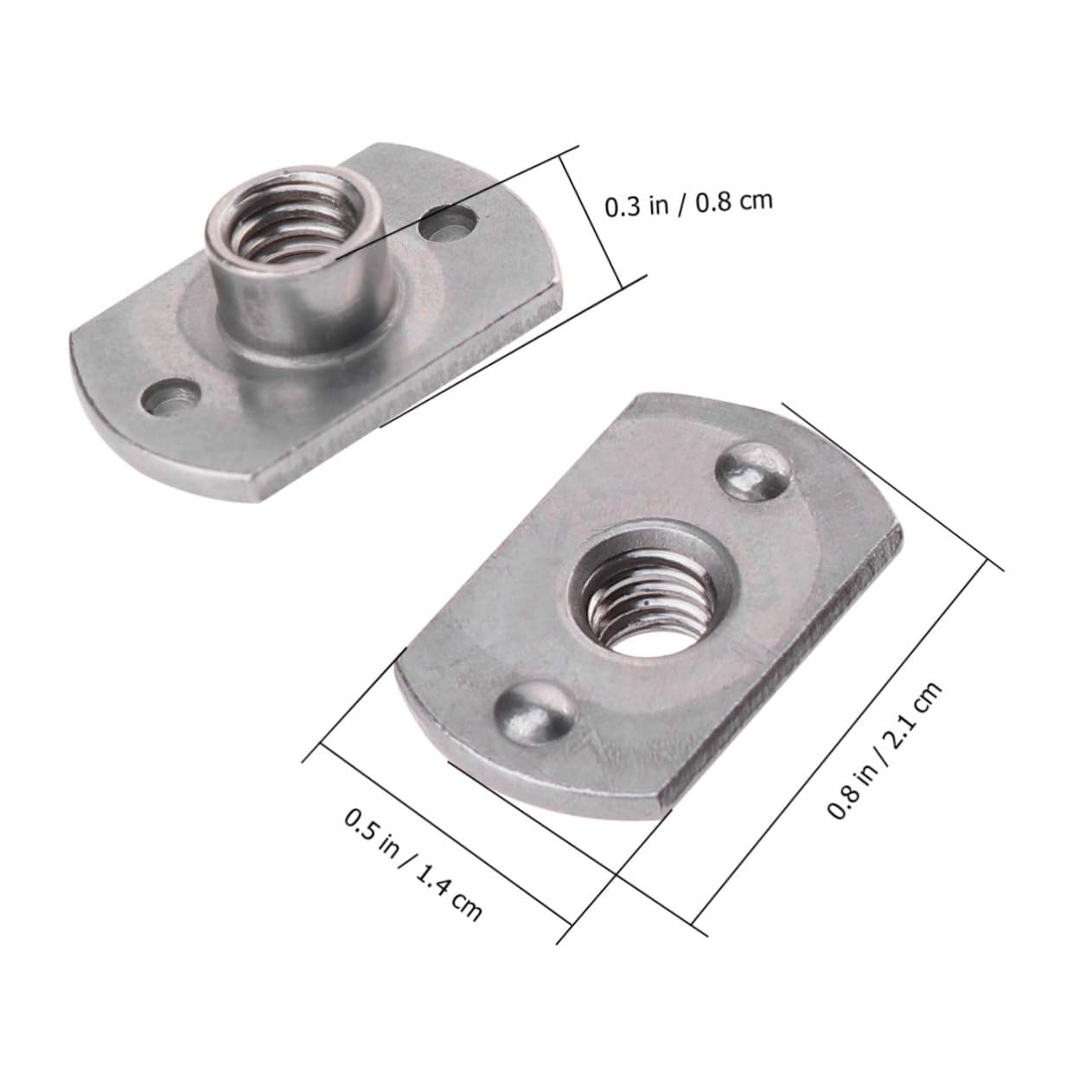 Welded Nuts Assortment SAE Metric Hardware Nuts t Pronged Tee Steel Screw for Electronics Machinery