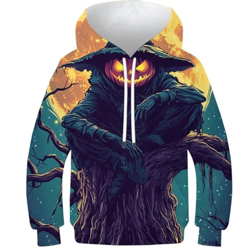 Sweat à capuche Halloween en style décontracté et sportif ado 13-15 ans