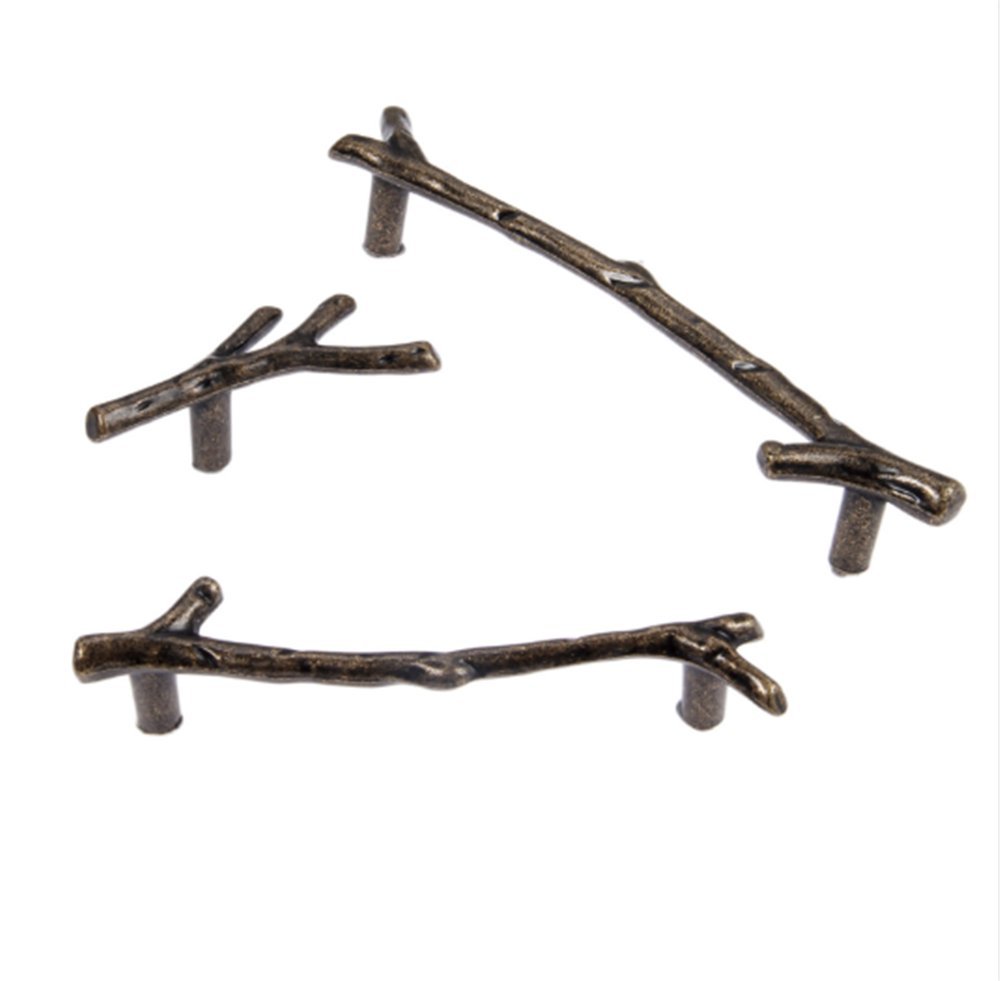 Stück Moderne Minimalistische Kreative AST-Zuggriffe für Küchenschränke Kleiderschränke Und Kommodentüren Möbeldekorationszubehör (Lochabstand 128 mm)