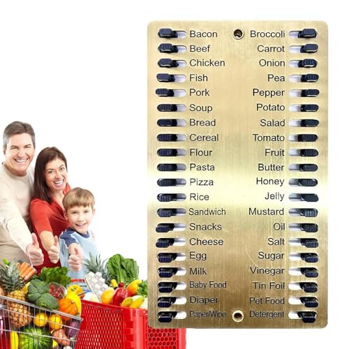 Liste de magasinage réutilisable - Restez organisé, cultivez une mentalité frugale, liste de courses pour des voyages efficaces dans la liste des courses en...