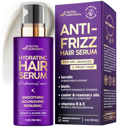 Hydrating Hair Serum for Dry & Frizzy Hair Leave-In Split End Repair 5 oz