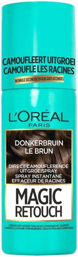 6x L’Oréal Magic Retouch Growth Spray Dark Brown 75 ml