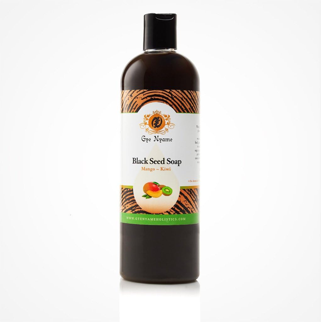 Gye Nyame Black Seed Liquid Soap Mango~Kiwi