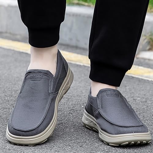 Men's Orthopedic Loafers Casual Comfortable Slip-On Walking Shoes with Arch Support Lightweight Non-Slip Boat Shoes4