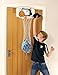 Taylor Toy Over the Door Hanging Laundry Hamper – Basketball Hamper for Kids Bedroom, Sports-Themed Laundry Basket with Hoop Design, Fun Organizer for Boys Room, Teen Dorm, or Playroom Decor