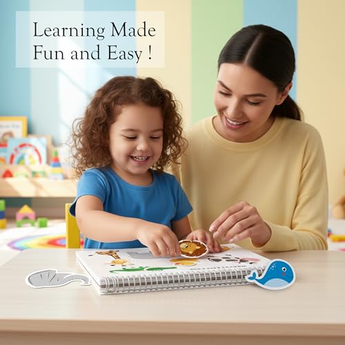 Image of Zaslan Montessori Busy Book | Toddler Busy Book for 2-5 Yrs | Activity Binder| Quiet Book| Educational Toys For 3 Year Old| Kids Learning Books 2-3 Years| Books For 2 Yrs Old | Kids Gifts
