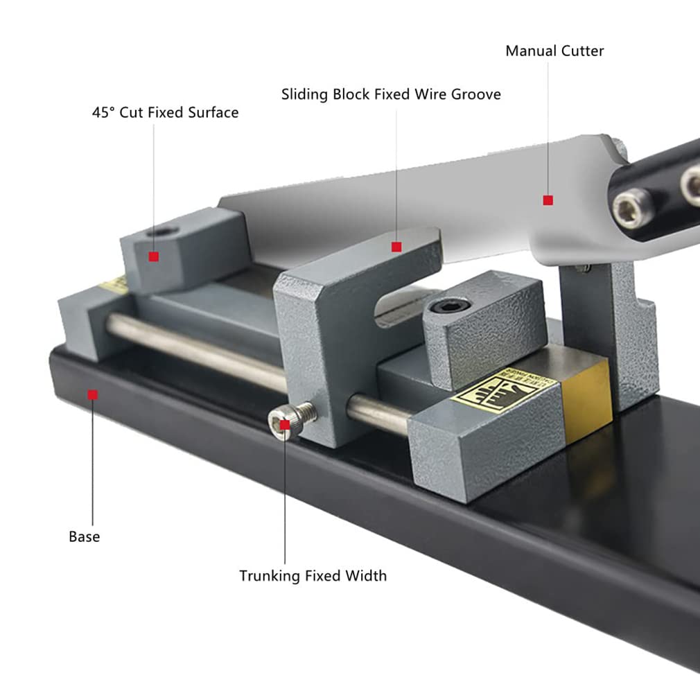 Cortador manual de conductos de cableado de PVC, dispositivo de corte especial para electricista Manguera de tubo de plástico PE Tijera Cortador de canaletas de PVC, herramienta de corte de troncale