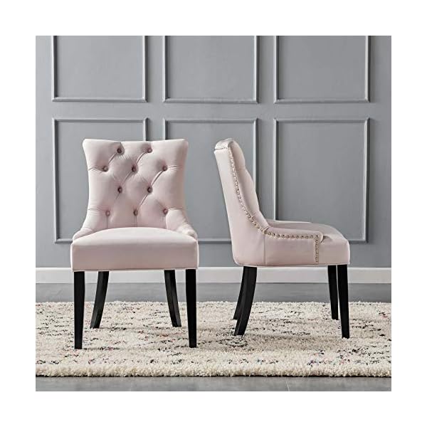 Modway regent tufted performance velvet dining side chairs set of 2 pink  urban country home decor