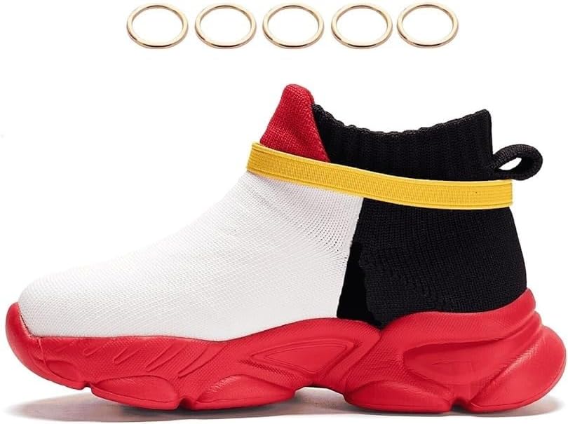 White Black Sneakers for Boys Girls Shoes Running Birthday Gift Tennis Costume Shoes - Image 3