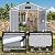 MELLCOM 8 x 6 FT Resin Outdoor Storage Shed with Floor