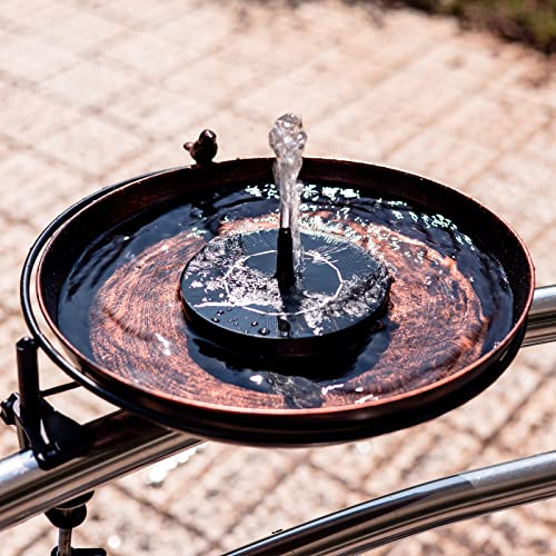 Bain d'oiseaux avec pince réglable en acier robuste pour balcon - 3