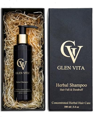 Image of Herbal Shampoo for Hair Fall & Dandruff Control | Concentrated Herbal Decoction with Reetha, Shikakai, Fenugreek & Amla + Pro-Vitamin B5 | 100ml