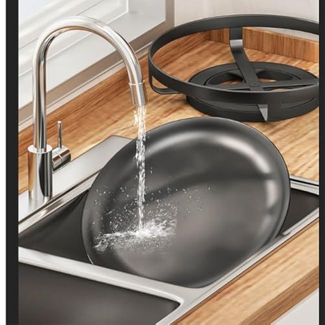 Single Layer Seasoning Household Oil, Salt, Sauce, Vinegar Circular Storage Box Rack, 360 Degree Rotating Seasoning Storage Rack,30 * 30.5cm