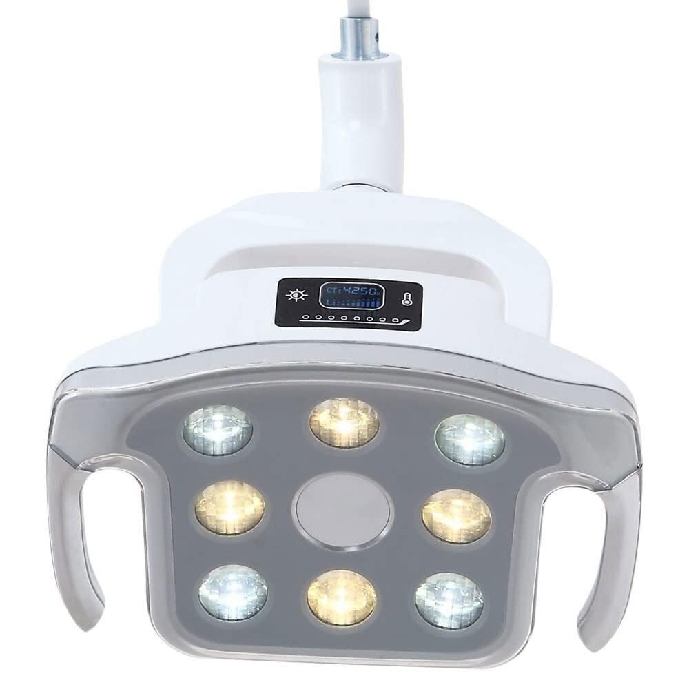 LED Lámpara Auxiliar 12W Ajustable 8 LEDs Sin Sombras Alta Claridad Con LCD