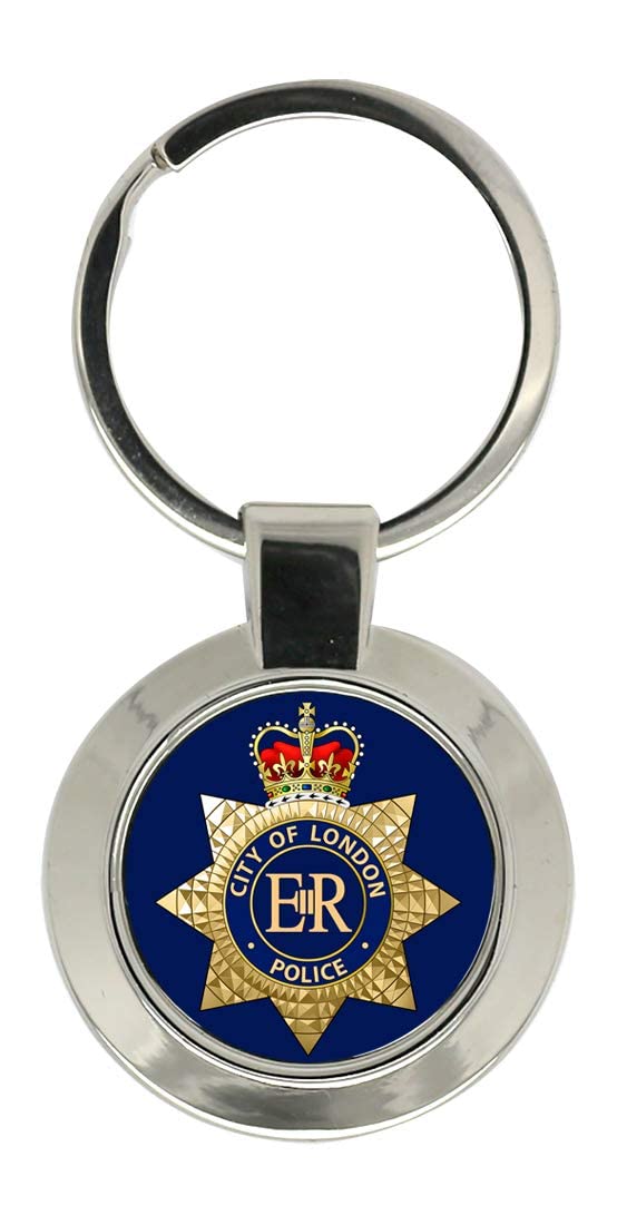 Giftshop Uk Unisex Silver Coloured Metal City Of London Police Key Ring