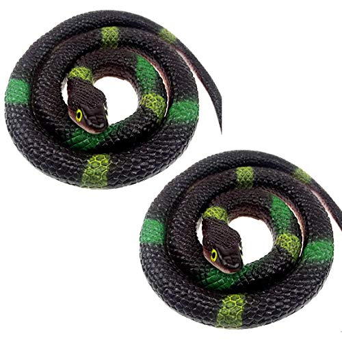 ZooooM ドッキリ いたずら レプリカ ヘビ 蛇 リアル ダミー スネーク 70cm おもちゃ 面白 おもしろ ジョーク グッズ 2 個 セット (スタンダード デザイン/ブラウン) ZM-DS2099