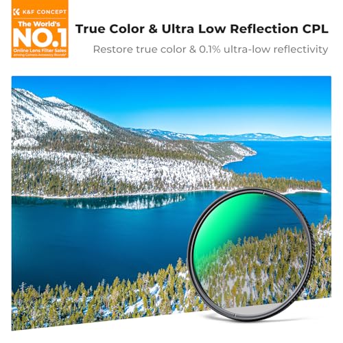 Image of K&F CONCEPT 40.5mm True Color Ultra-Low Reflectivity Polarizing Lens Filter