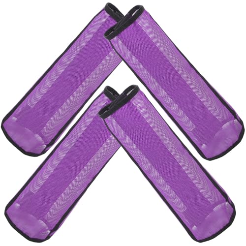 Botas de malla CRAFTHROU moradas con 4 barras de soporte para patas de caballo 2