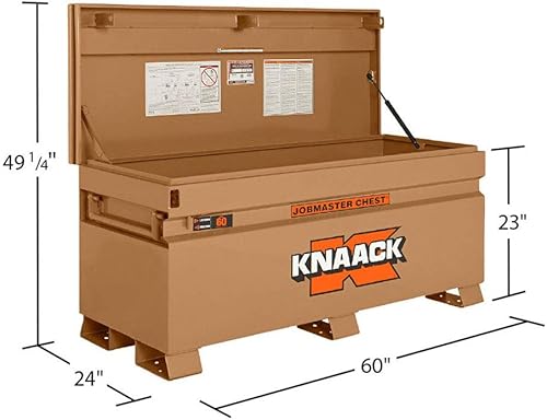 Miniatura 3 de Cofre de trabajo, 60 pulgadas de ancho x 24 pulgadas de profundidad x 23 pulgadas de alto, marrón