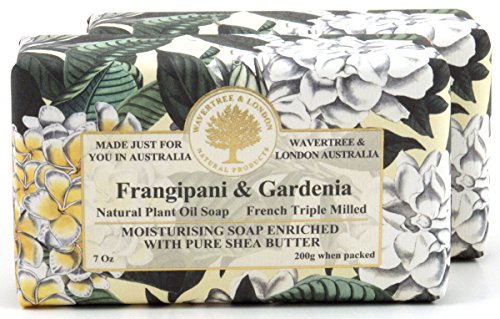 Wavertree & London B07788ZM8X Frangipani Gardenia Scented Natural Soap cover