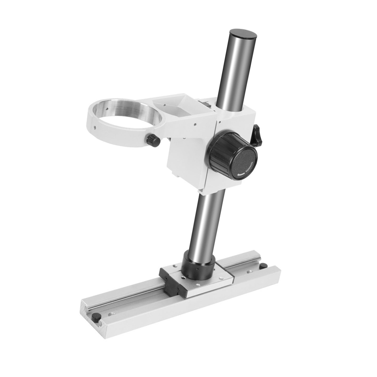Mikroskop-Gleitschiene, Verstellbarer Mikroskopständer aus Metall mit 300 Mm Säule, 295 X 60 Mm Basis, 360-Grad-Halterung für Kamera-Reparatur-Laborinspektion