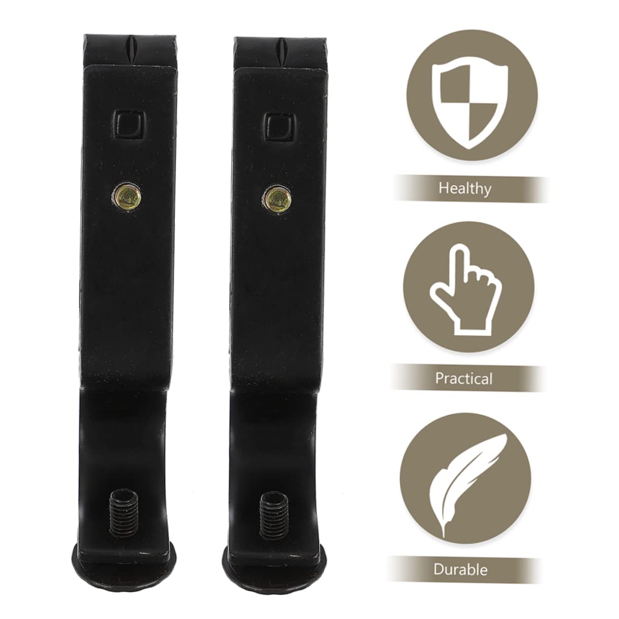 Cabilock 10pièces Supports de Tringle à Rideaux Muraux Fer Faciles à Installer Fixer Polyvalents pour Différentes Tringles et Espaces Intérieurs