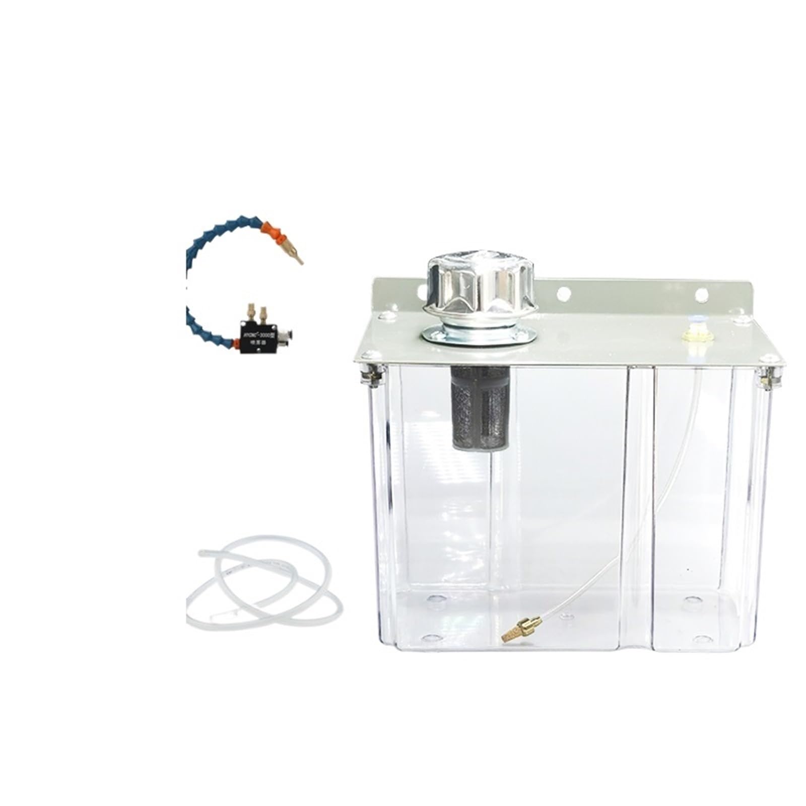 1 máquina herramienta, pulverizador neumático, tubería de agua, bomba de aceite, de lubricación, pulverizador de agua a baja presión, tanque de aceite transparente de 3 l.(24V,Standard set 02)