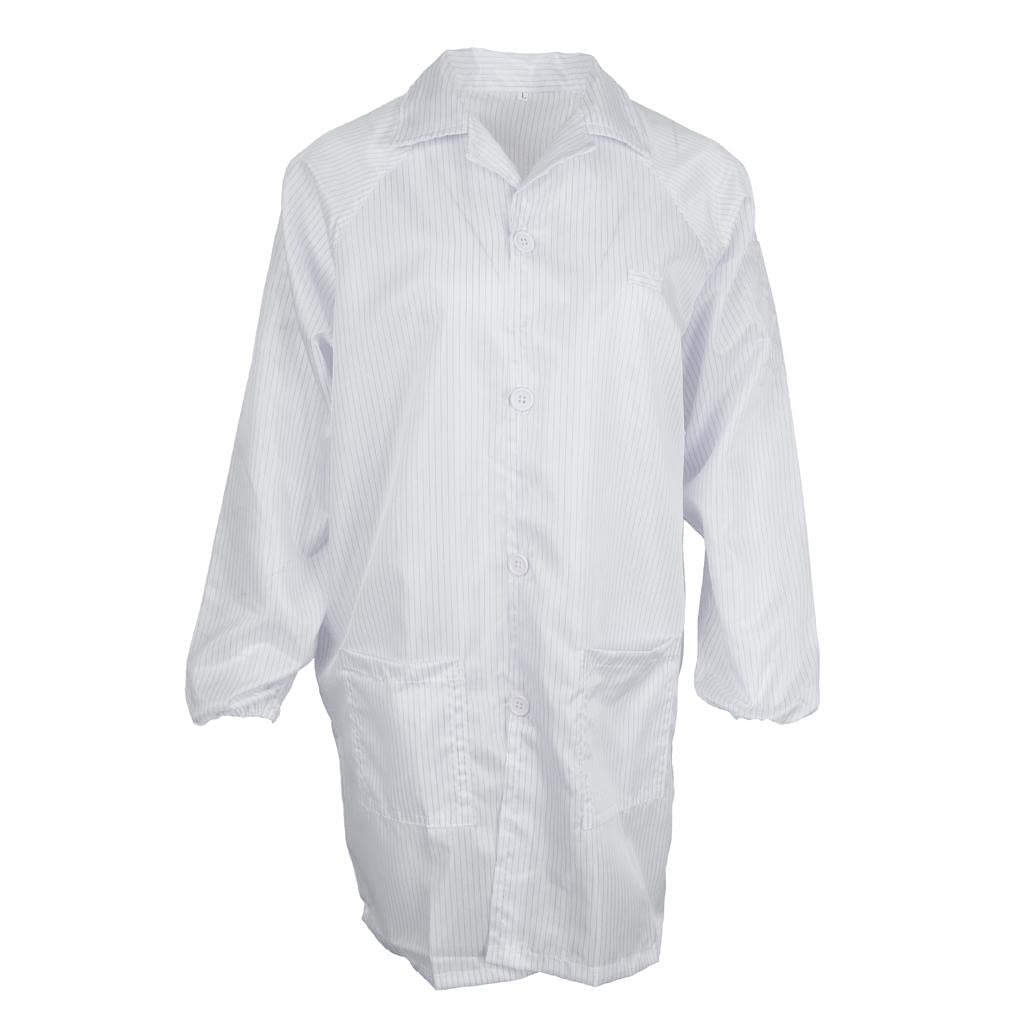 ATORSE Anti-Static Suit Dust-Proof Protective Coat Laboratory Clothing White-picture-44