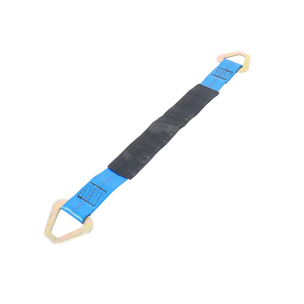NovelBee 4 Pack de 24 x 2 pulgadas correa de eje con funda protectora y anillo en D para asegurar el transporte del coche (azul)