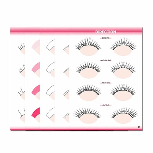 Miniatura 7 de 20 esponjas de práctica en forma de ojos y 5 hojas de tarjetas de ejercicio de mapeo de pestañas para principiantes de pestañas suministros de