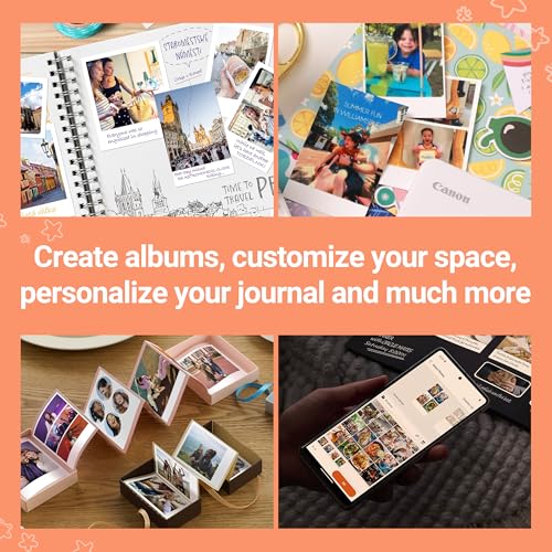 Image of Canon SELPHY QX20 Wireless Compact Photo Printer, Dye‑Sublimation Color Printing, Prints 2.1x3.4 /2.7x2.7 Card & Square Sizes, Built‑in Battery & Wi‑Fi, Portable Travel & Selfie Printer, White