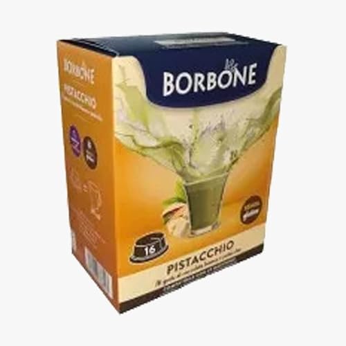 96 Capsule Caffe Borbone Compatibili con Lavazza a Modo Mio Bevanda al Cioccolato Bianco e Pistacchio - L' Emporio del Caffè