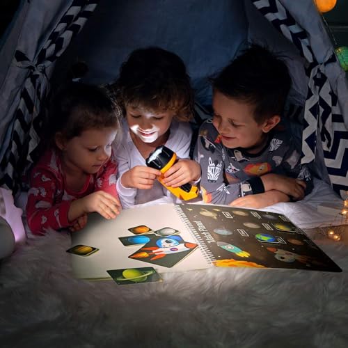 Image of CYNVEXA 30PCS Read and Rhyme Flip Books, Interesting Word Family Flip Books, ABC Vocabulary Cards, Sight Words Flash Cards Kindergarten, Read and Rhyme Flip Activity Book (12 Pages Book)